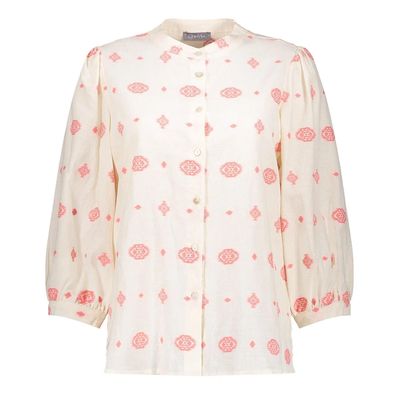Geisha Dames Blouse 53176-70 OFF-WHITE