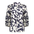 Geisha Dames Blouse 53200-20 Blauw dessin