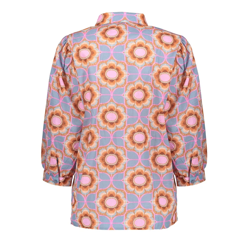 Geisha Dames Blouse 53209-20 Bleu