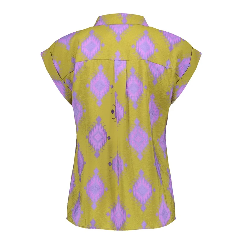 Geisha Dames Blouse 53210-20 Groen dessin
