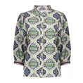 Geisha Dames Blouse 53220-20 Blauw dessin