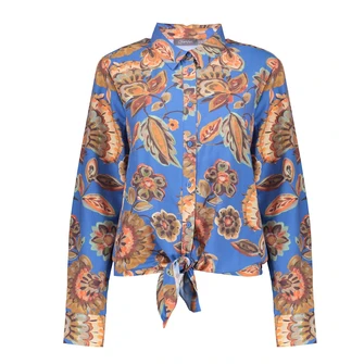 Geisha Dames Blouse 53225-20 Bleu
