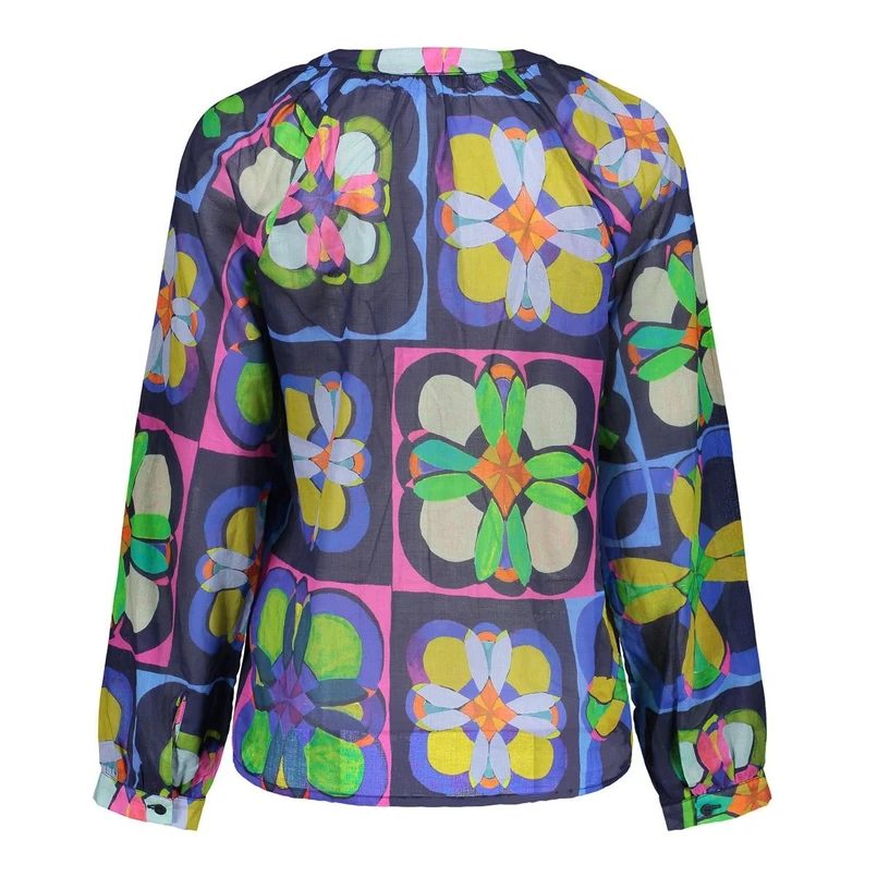Geisha Dames Blouse 53233-20 Bleu
