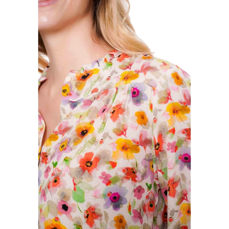 Geisha Dames Blouse 53256-20 OFF-WHITE