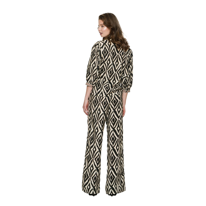 Geisha Dames Blouse 53261-20 Zwart
