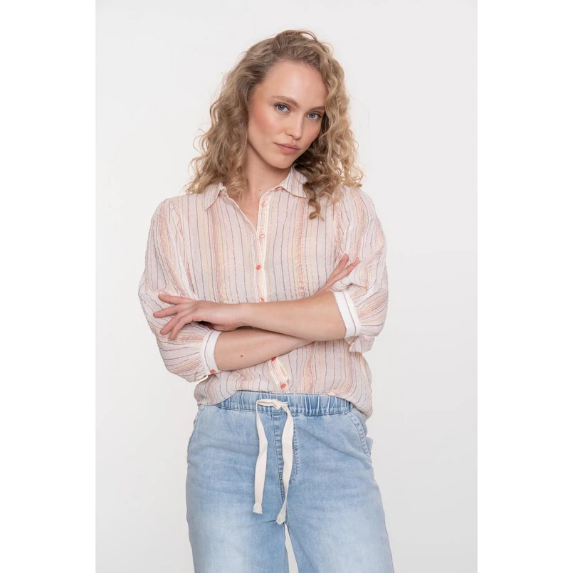 Geisha Dames Blouse 53360-81 OFF-WHITE
