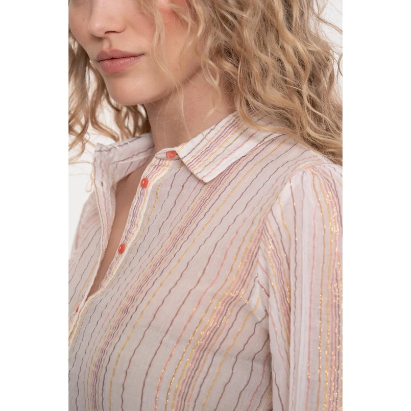Geisha Dames Blouse 53360-81 OFF-WHITE
