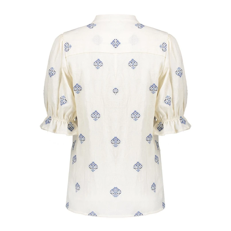Geisha Dames Blouse 53388-70 OFF-WHITE