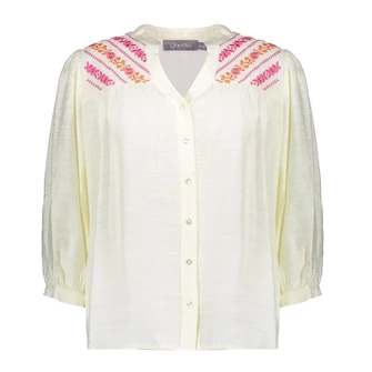 Geisha Dames Blouse 53401-14 OFF-WHITE
