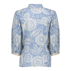 Geisha Dames Blouse 53450-20 Bleu