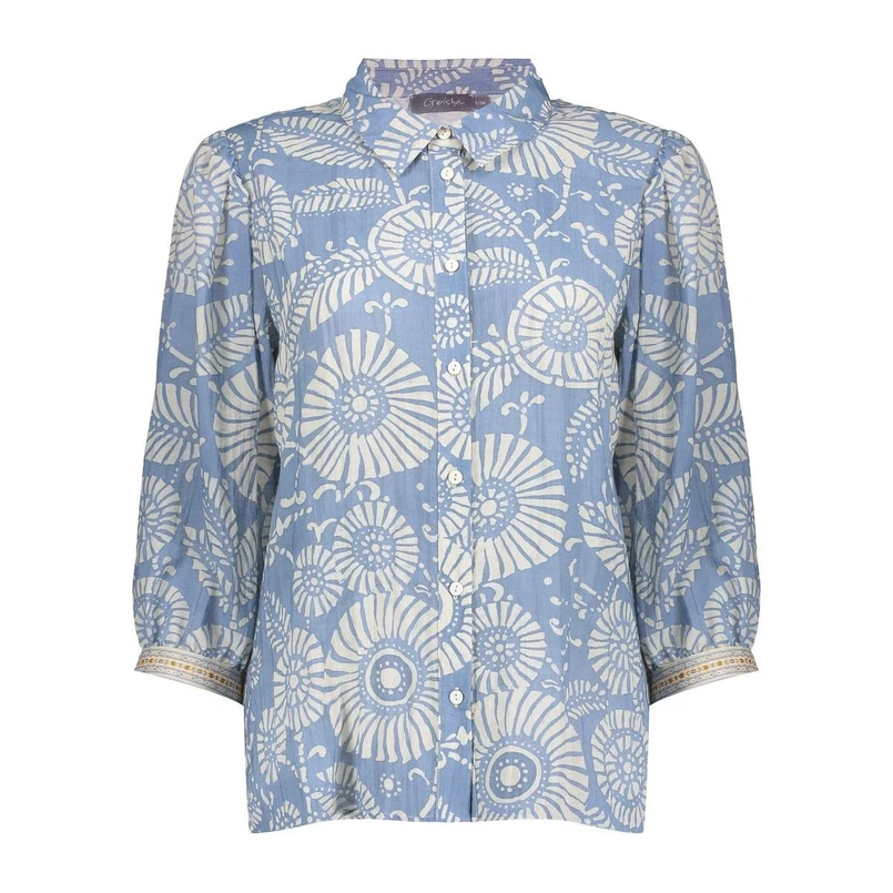 Geisha Dames Blouse 53450-20 Bleu