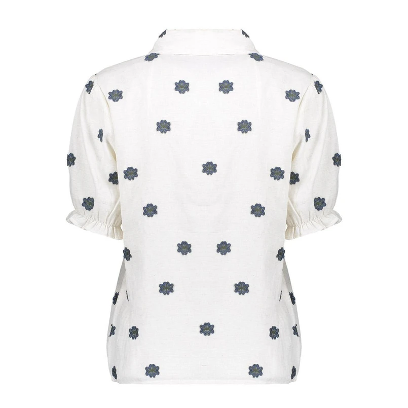 Geisha Dames Blouse 53463-20 OFF-WHITE