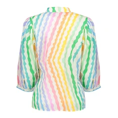 Geisha Dames Blouse 53467-20 OFF-WHITE