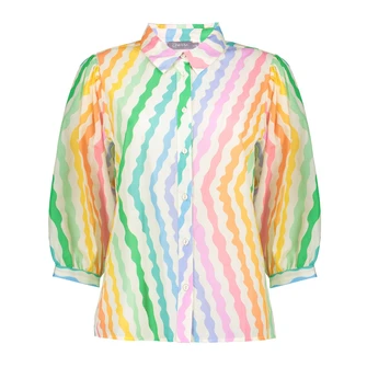 Geisha Dames Blouse 53467-20 OFF-WHITE