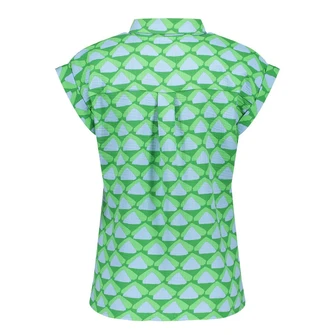 Geisha Dames Blouse 53489-20 Groen dessin