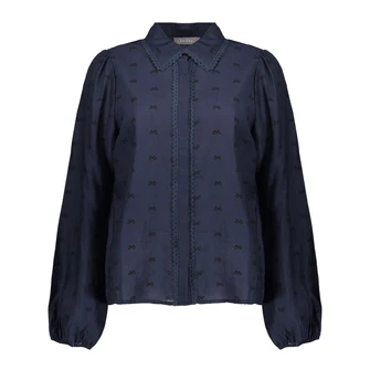 Geisha Dames Blouse 53533-14 Blauw dessin