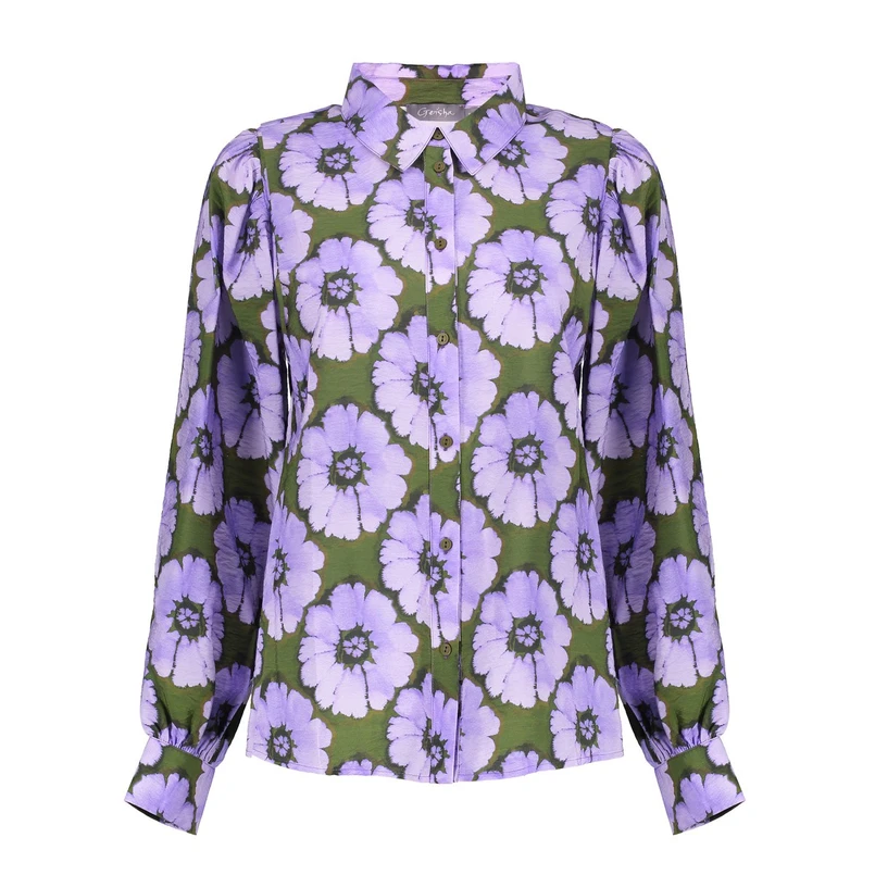 Geisha Dames Blouse 53609-20 Paars