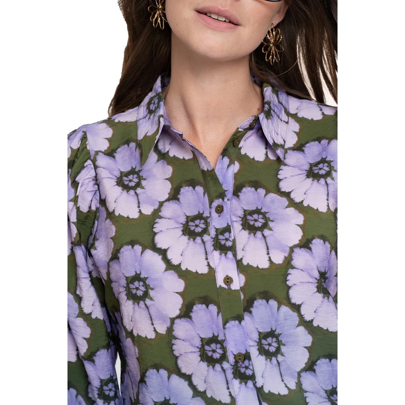 Geisha Dames Blouse 53609-20 Paars