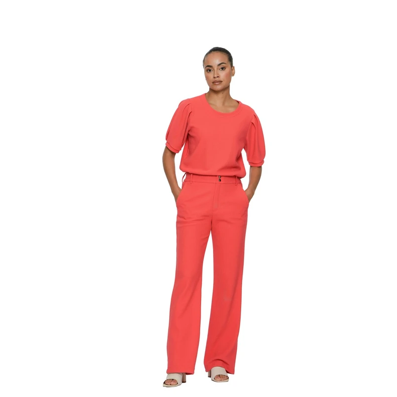 Geisha Dames Broek 51126-21 Rood dessin