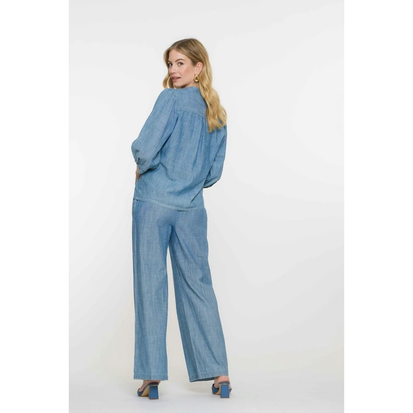 Geisha Dames Broek 51174-70 Mid blue denim