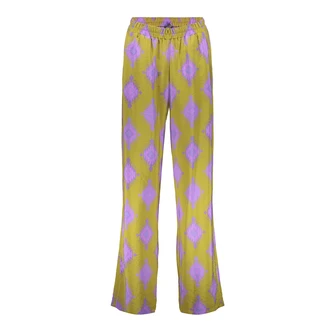 Geisha Dames Broek 51225-20 Groen dessin