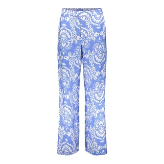 Geisha Dames Broek 51371-26 Blauw mele