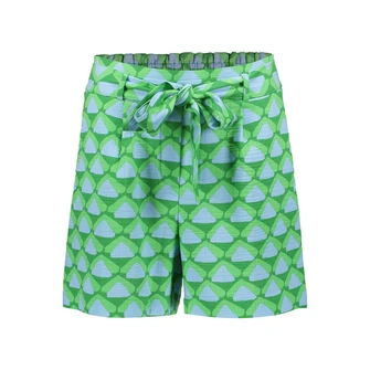 Geisha Dames Broek 51412-20 Groen dessin