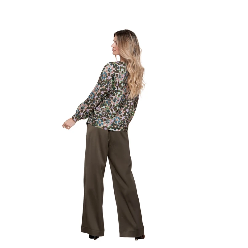 Geisha Dames Broek 51684-20 Groen dessin