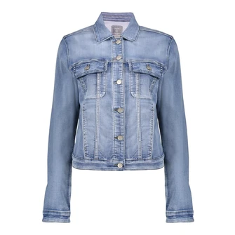 Geisha Dames Jas 55002-10 Mid blue denim