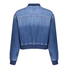 Geisha Dames Jas 55006-10 Bleached blue denim