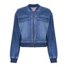 Geisha Dames Jas 55006-10 Bleached blue denim