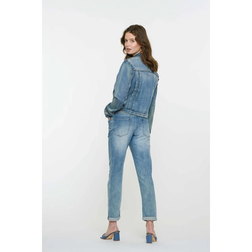 Geisha Dames Jeans 51002-10 Mid blue denim