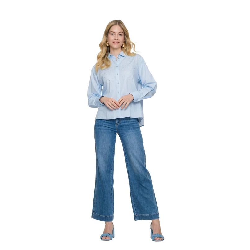 Geisha Dames Jeans 51003-10 Bleached blue denim