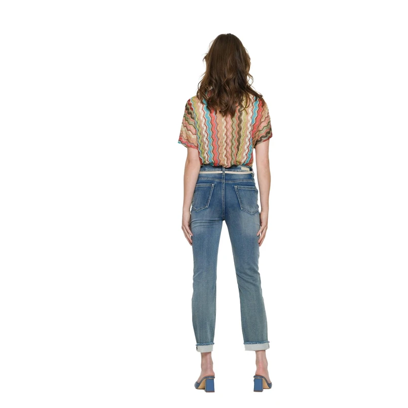 Geisha Dames Jeans 51004-10 Mid blue denim