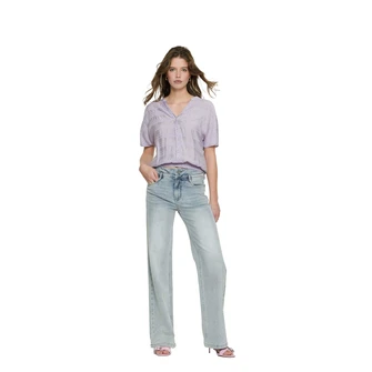 Geisha Dames Jeans 51044-10 Bleached blue denim