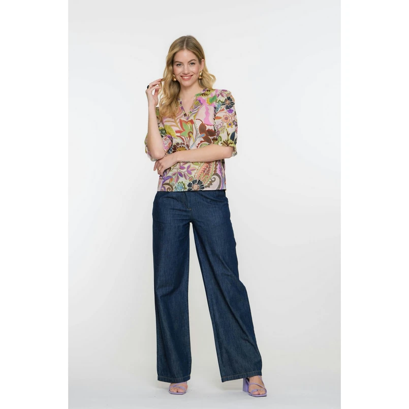 Geisha Dames Jeans 51150-50 Dark blue denim