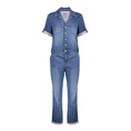 Geisha Dames Jumpsuit 51011-10 Bleached blue denim