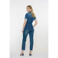 Geisha Dames Jumpsuit 51011-10 Bleached blue denim