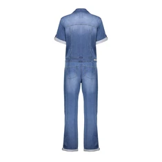 Geisha Dames Jumpsuit 51011-10 Bleached blue denim