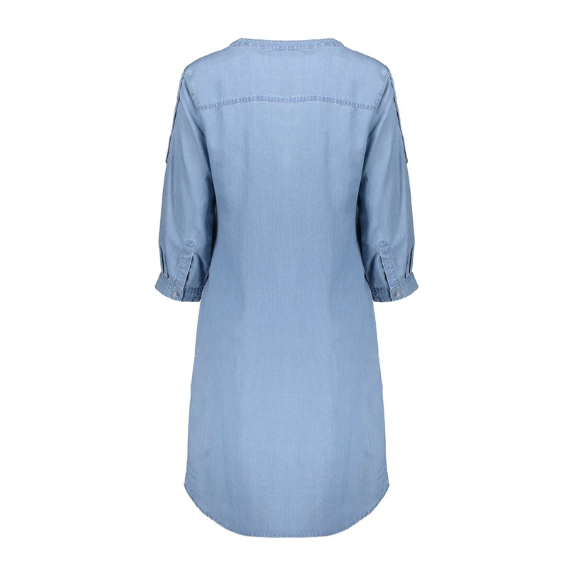 Geisha Dames Jurk 57001-10 Mid blue denim