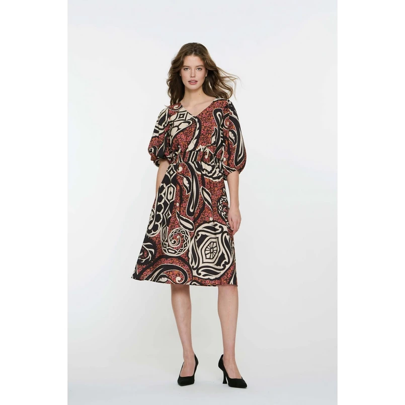 Geisha Dames Jurk 57086-20 Zwart