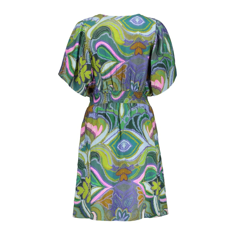 Geisha Dames Jurk 57087-20 Groen dessin
