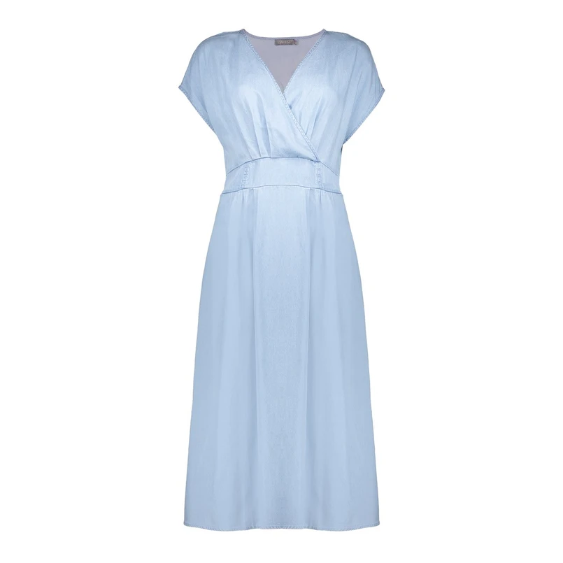 Geisha Dames Jurk 57305-10 Light blue denim