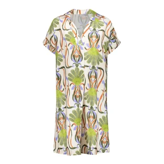 Geisha Dames Jurk 57399-70 OFF-WHITE