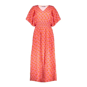 Geisha Dames Maxi-jurk 57092-20 Koraal