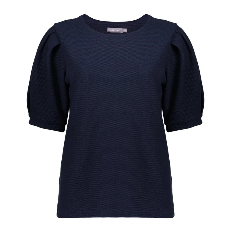 Geisha Dames Top 52082-21 Blauw dessin