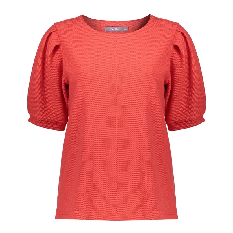 Geisha Dames Top 52082-21 Rood dessin