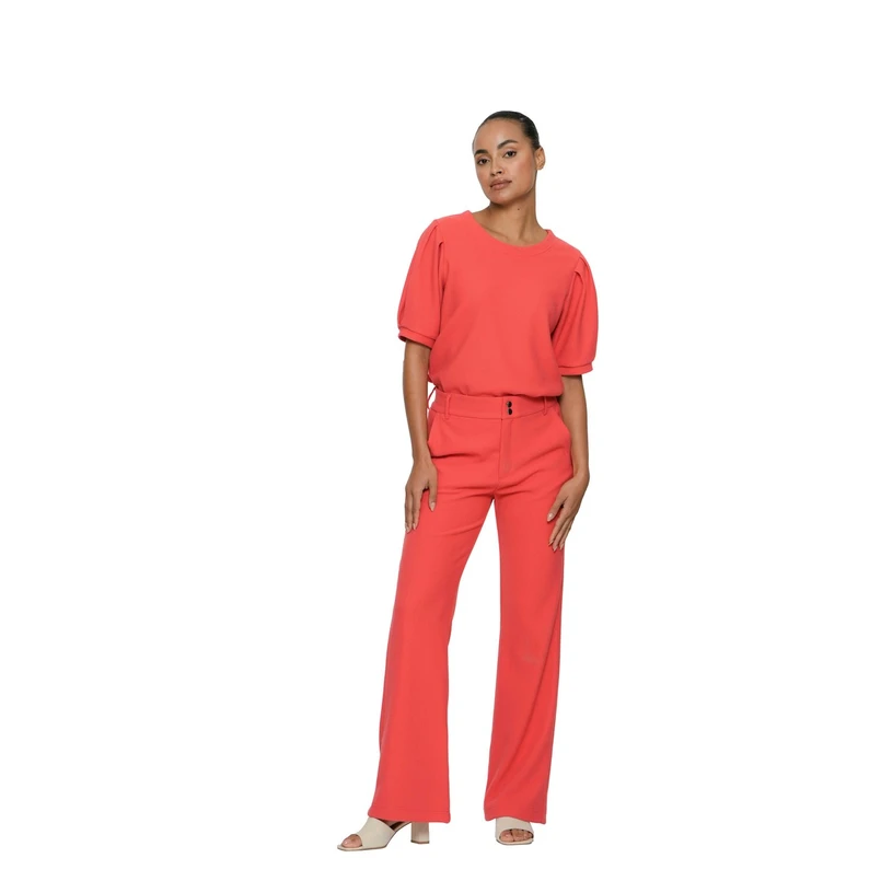 Geisha Dames Top 52082-21 Rood dessin