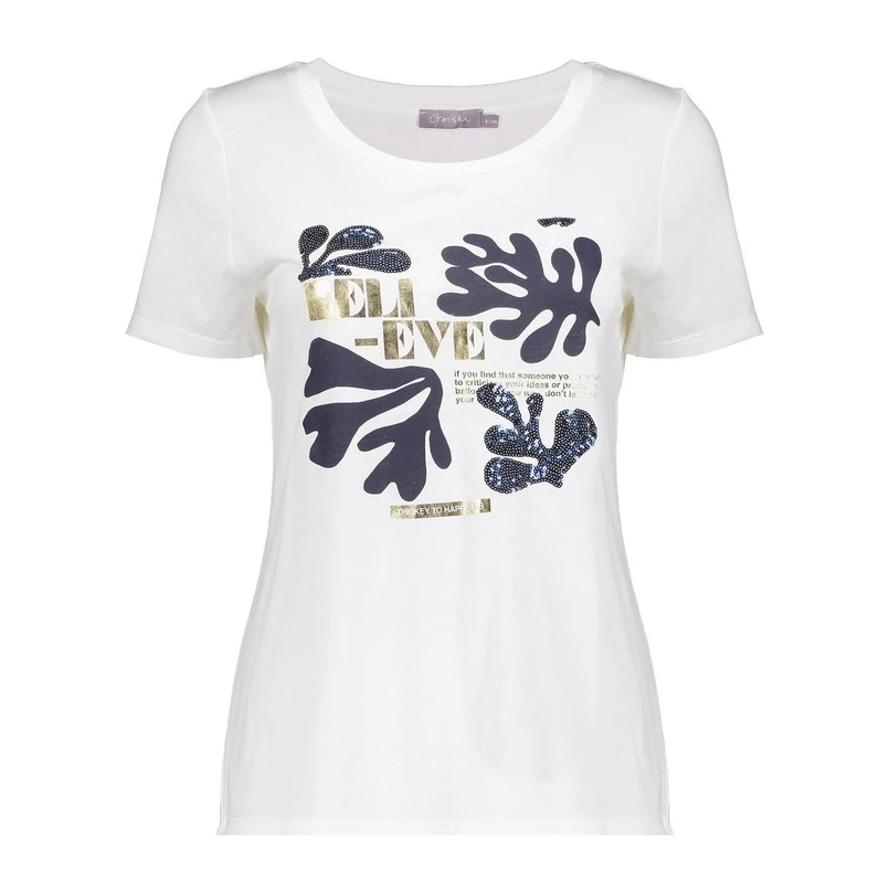 Geisha Dames Top 52114-41 OFF-WHITE