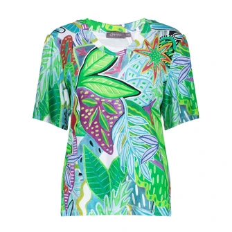 Geisha Dames Top 52445-60 Jazz Aqua